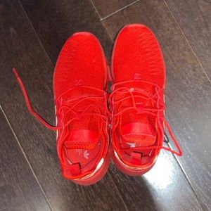 Red adidas shoes
